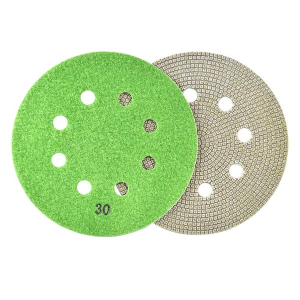 Specialty Diamond 6 Inch 30 Grit Thin Electroplated Dry Pad for Orbital Sanders BRTD630